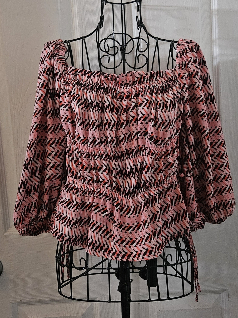 Open Edit Square Neck Blouse